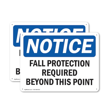 Signmission 12 in Height, 18 in Width, Aluminum, Rectangle OS-2PACK-NS-A-1218-L-12452